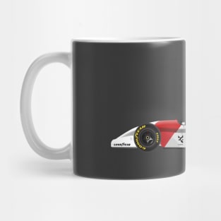 Ayrton Senna's McLaren Honda MP4/8 Illustration Mug